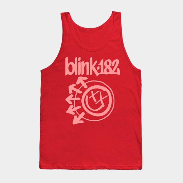 Blink One Hundred Eighty Two Pink Tank Top by Mutearah